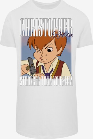 T-Shirt 'Disney Winnie The Pooh Christopher Robin Montage ' F4NT4STIC en blanc : devant