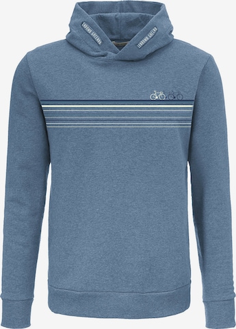 GREENBOMB Sweatshirt 'Bike Fast' in Blauw: voorkant