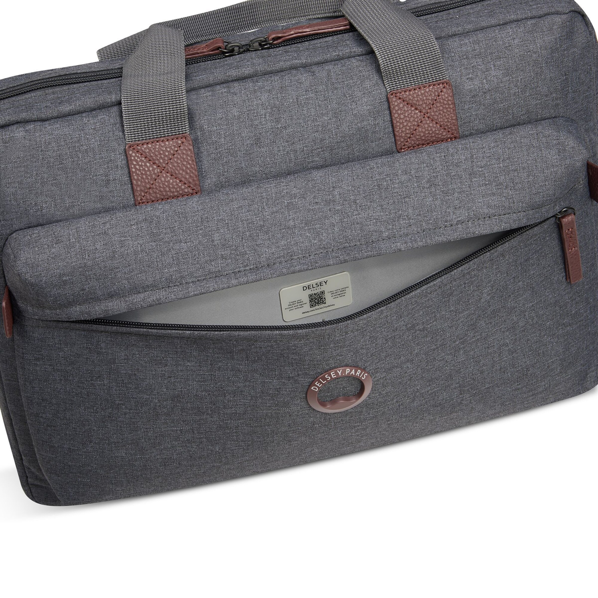 Borsa portadocumenti 'Maubert 2.0 ' di Delsey Paris in grigio