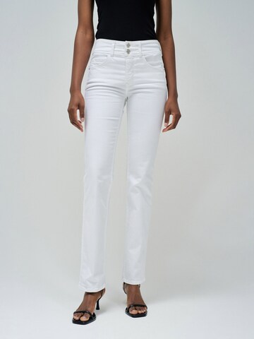 Salsa Jeans Skinny Jeans 'Secret' in Wit: voorkant