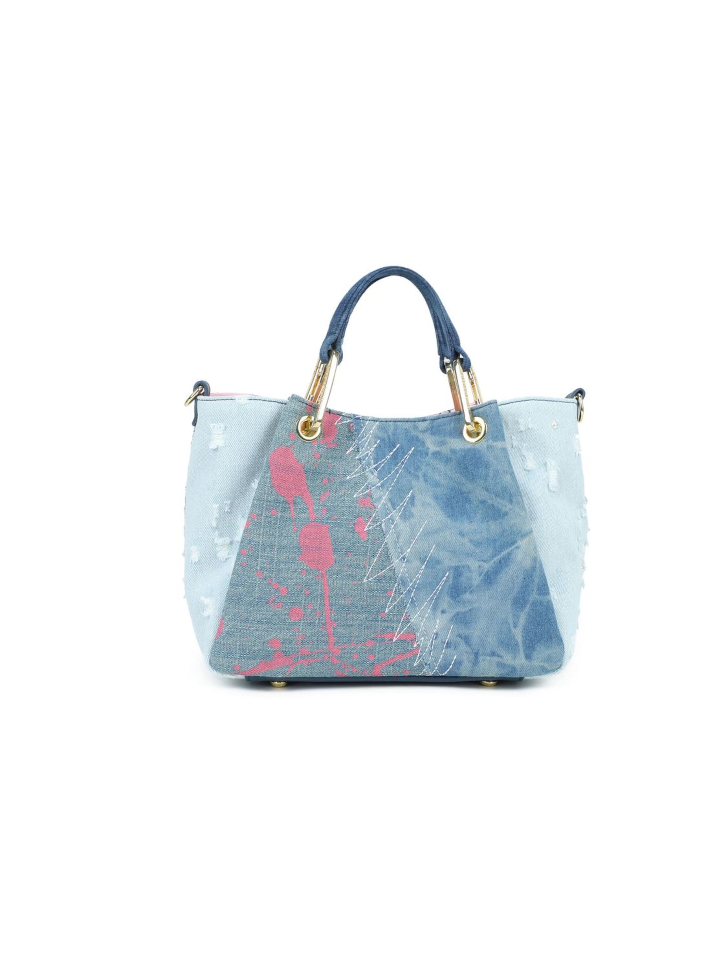 Borsa a mano 'Amy Jeans' di Braccialini in blu