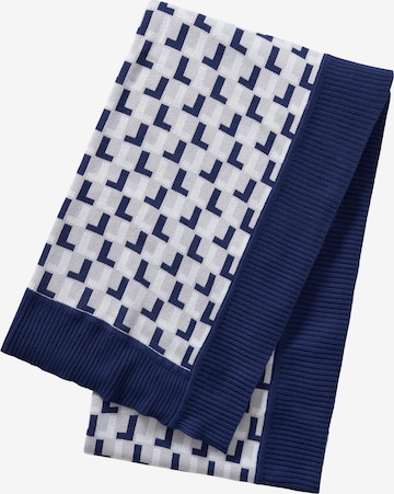 LACOSTE Blankets 'L LOGO' in Blue: front