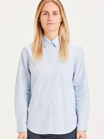 KnowledgeCotton Apparel Blouse 'Danica' in Blue: front