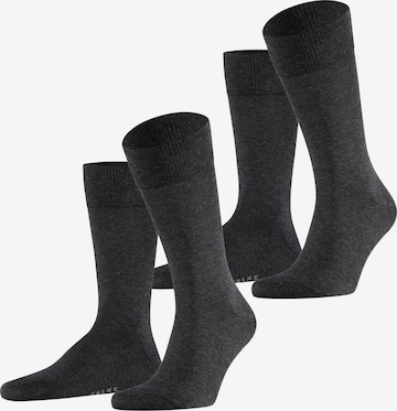 FALKE Socken 'Happy 2-Pack' in Grau: Vorderseite