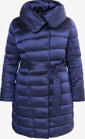 Manteau d’hiver Usha en bleu : devant