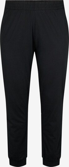 Zizzi Pantalon de pyjama 'MALMA' en noir, Vue avec produit