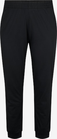 Pantalon de pyjama 'MALMA' Zizzi en noir : devant