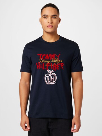TOMMY HILFIGER - Camiseta 'POP' en azul: frente