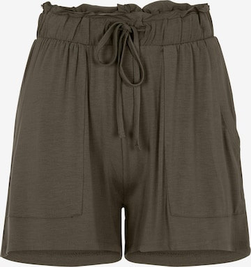 PIECES Shorts 'Neora' in Grün: predná strana