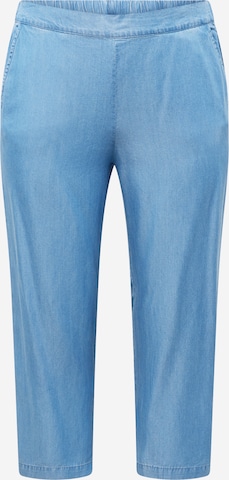 Vero Moda Curve Loosefit Broek 'BREE' in Blauw: voorkant