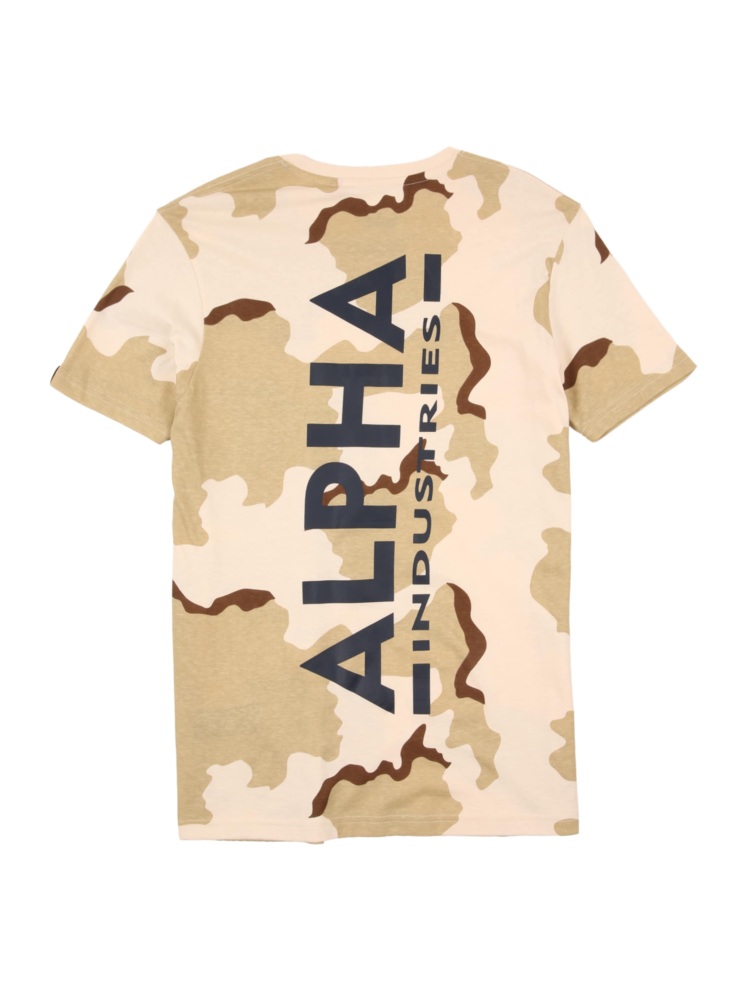 ALPHA INDUSTRIES Тениска в бежово