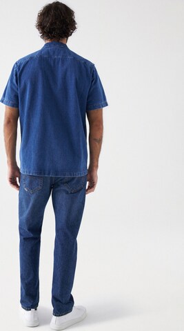 Salsa Jeans Regular fit Button Up Shirt in Blue