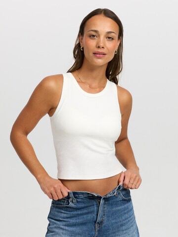 cfab (formerly creamy fabrics) Top 'Tank Bratop'‌‌‌‌‌‌‌‌‌ in Weiß