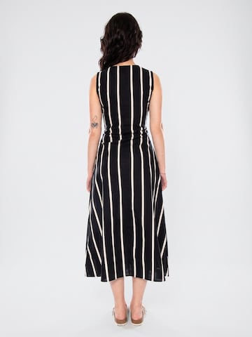 Robe 'GRIMAUD BLACK PRINT MIDI DRESS' wild pony en noir