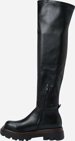 PINKO Over the Knee Boots in Black