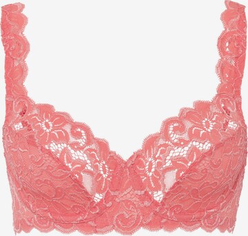 Hanro Bra ' Moments ' in Pink: front