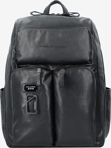 Piquadro Rucksack 'Harper' in Schwarz: predná strana