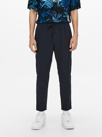 Only & Sons Loose fit Pants 'Linus' in Blue: front