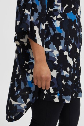 Fransa Curve Blouse in Blue