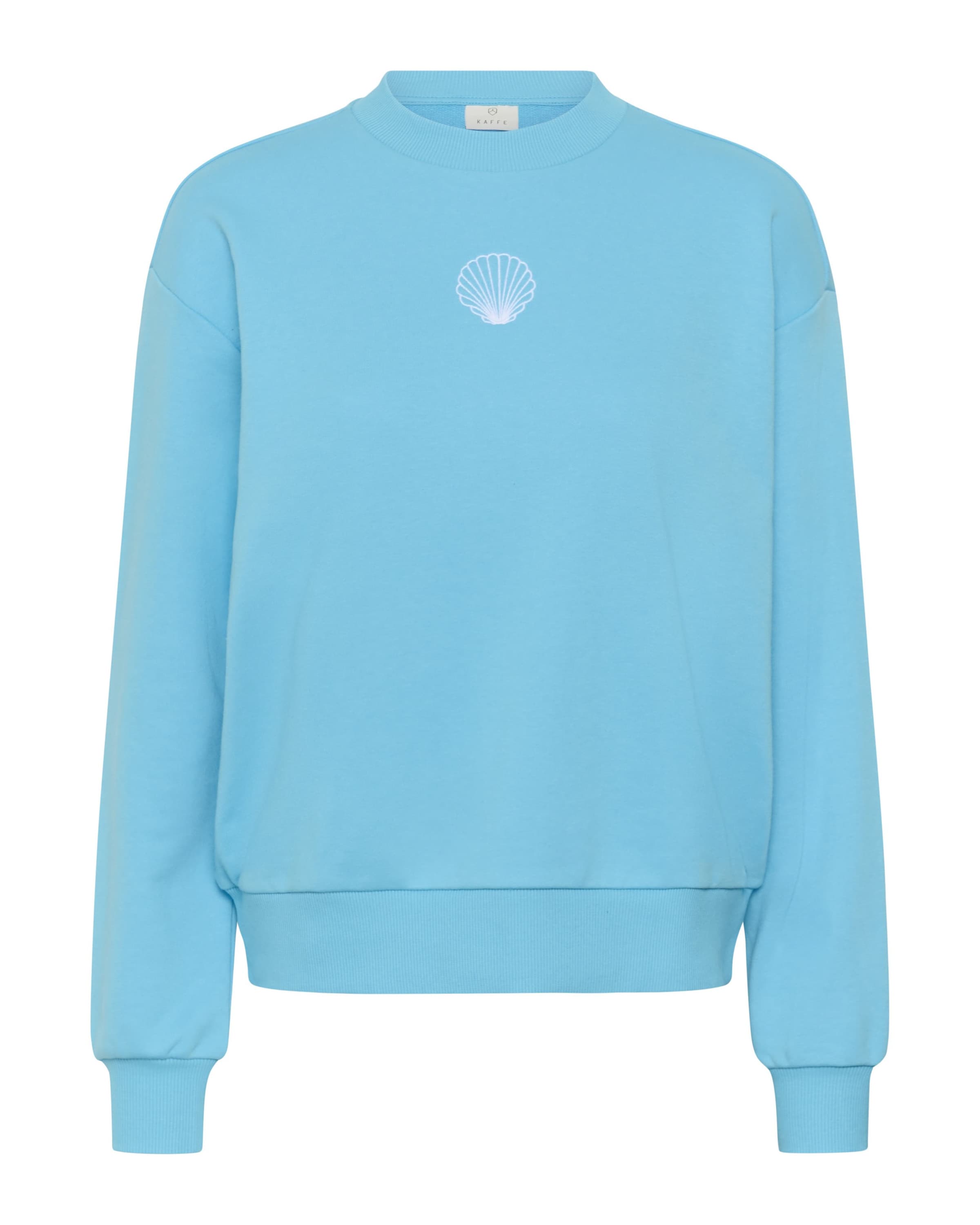 Kaffe Sweatshirt 'Lilje' i blå: forside