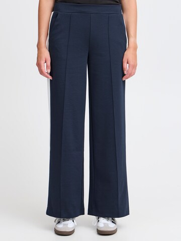 ICHI Loose fit Pants 'IX KATE' in Blue: front
