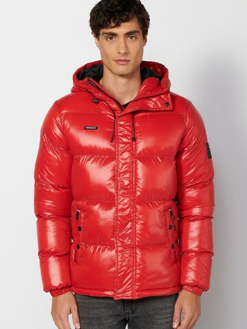 KOROSHI Between-Season Jacket in Red