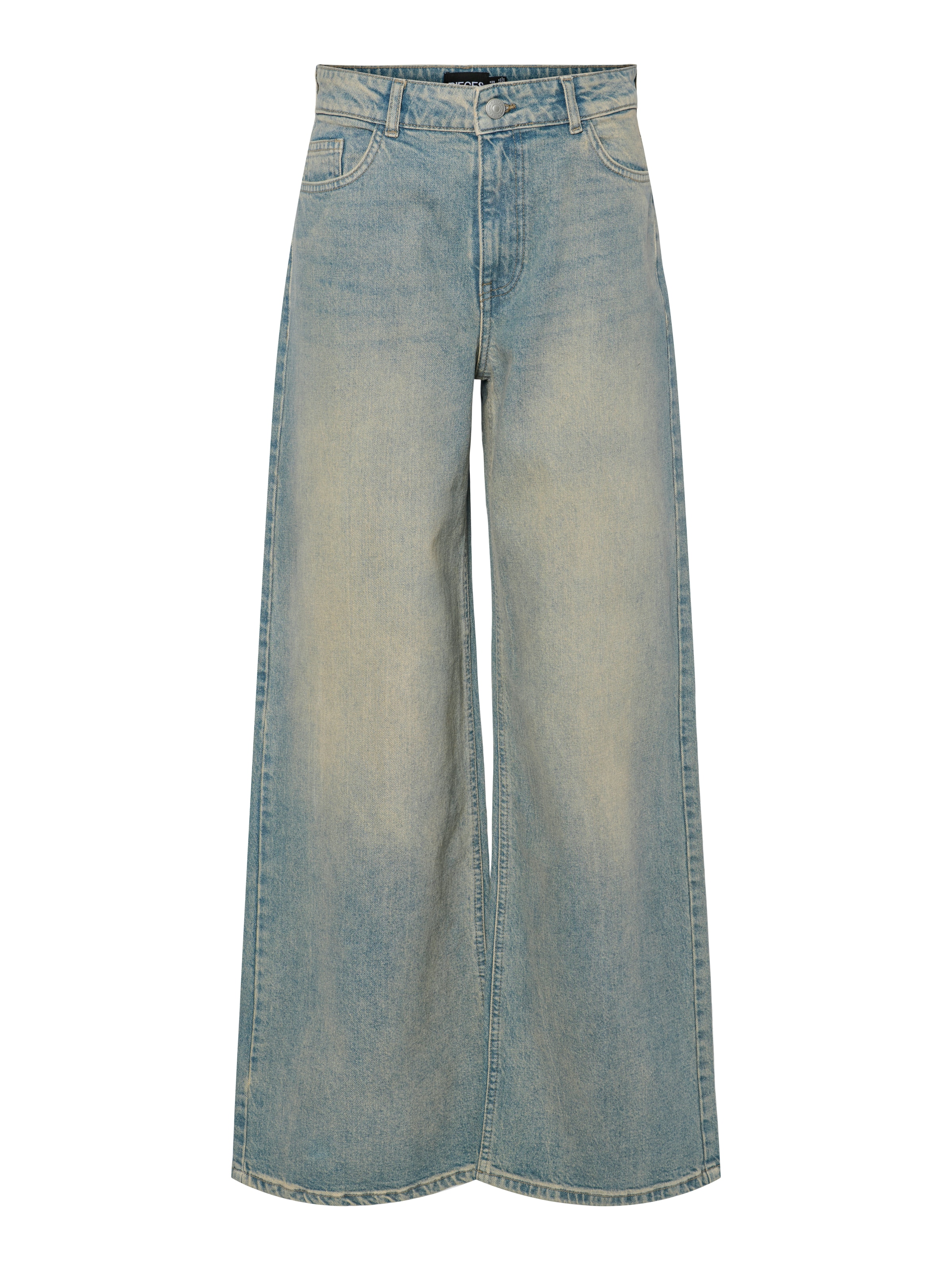 PIECES Wide leg Jeans 'PCSELMA' in Blue: front