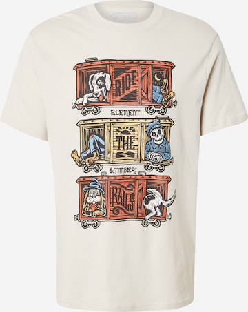 T-Shirt 'TIMBER BOXCAR' ELEMENT en beige : devant