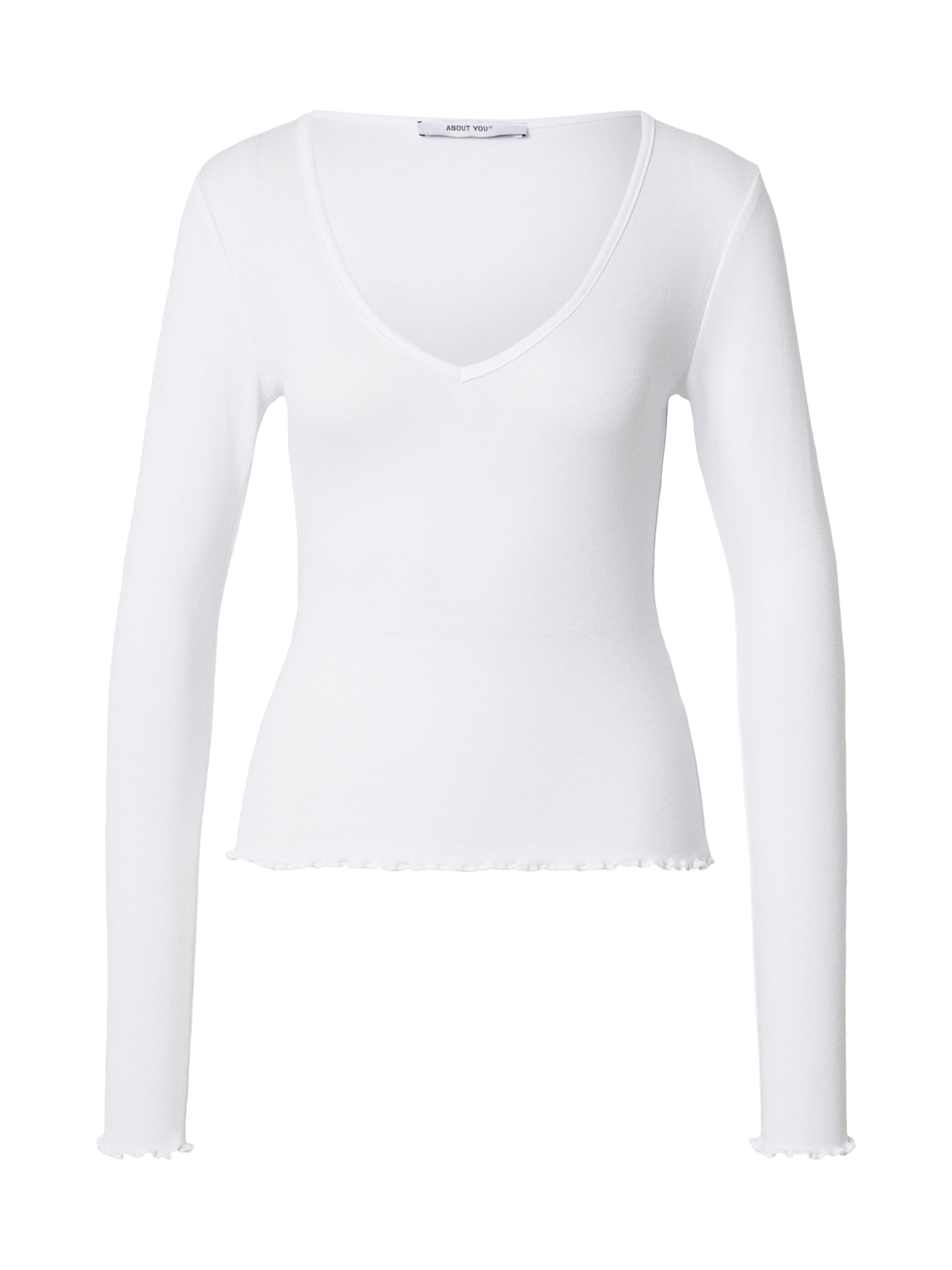 Tricou 'Ines' de la ABOUT YOU pe alb: față