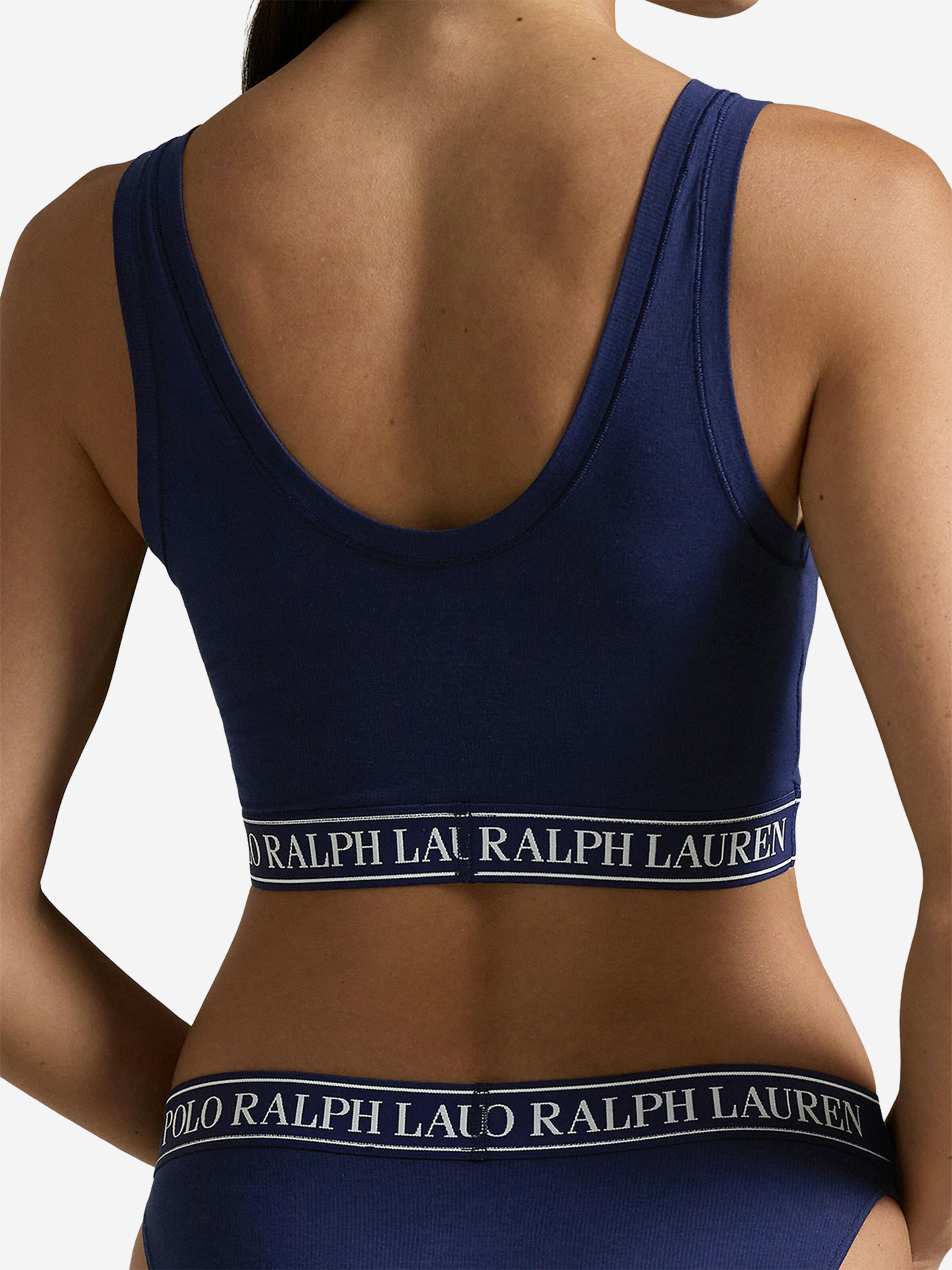Polo Ralph Lauren Bustier BH ' Built Up Bralette - Polo Essentials ' in Blauw