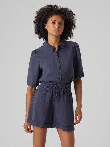 VERO MODA Bluse 'Queeny' i blå