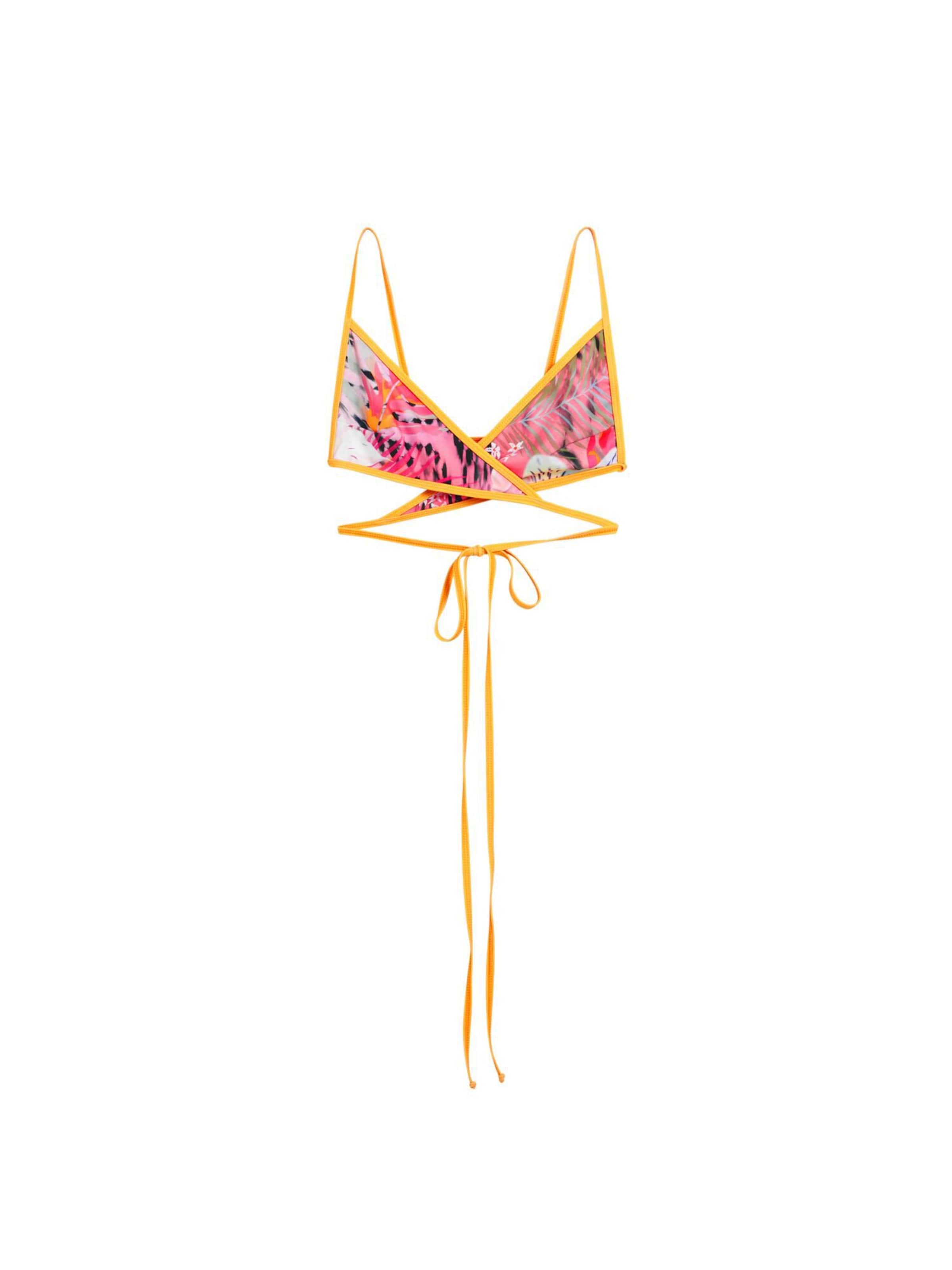 oranžinė Desigual Trikampė Bikinio viršutinė dalis: priekis