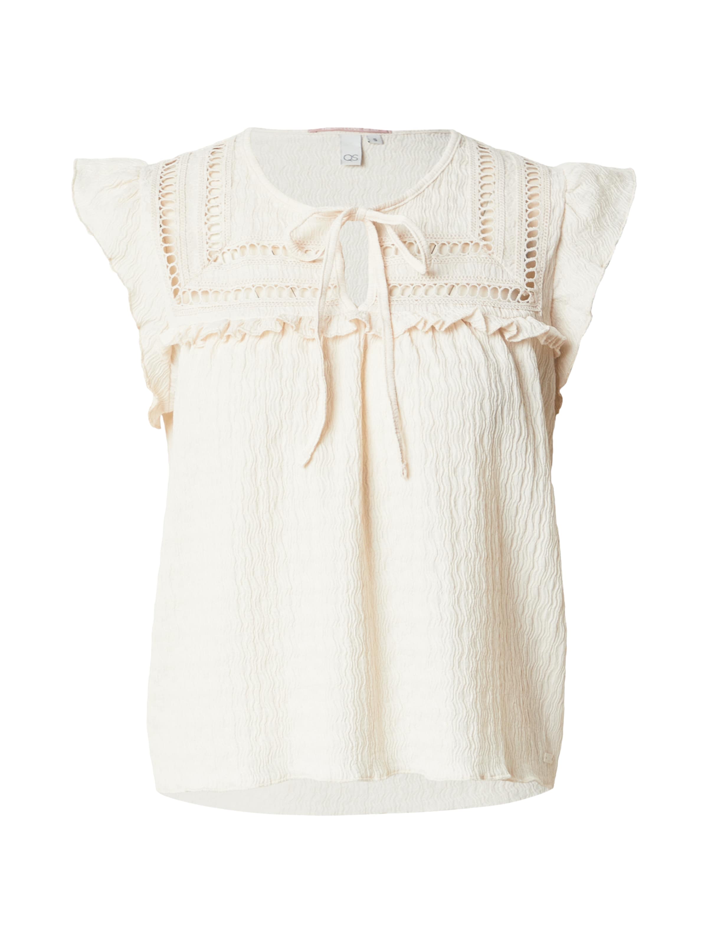 QS Blus i beige: framsida