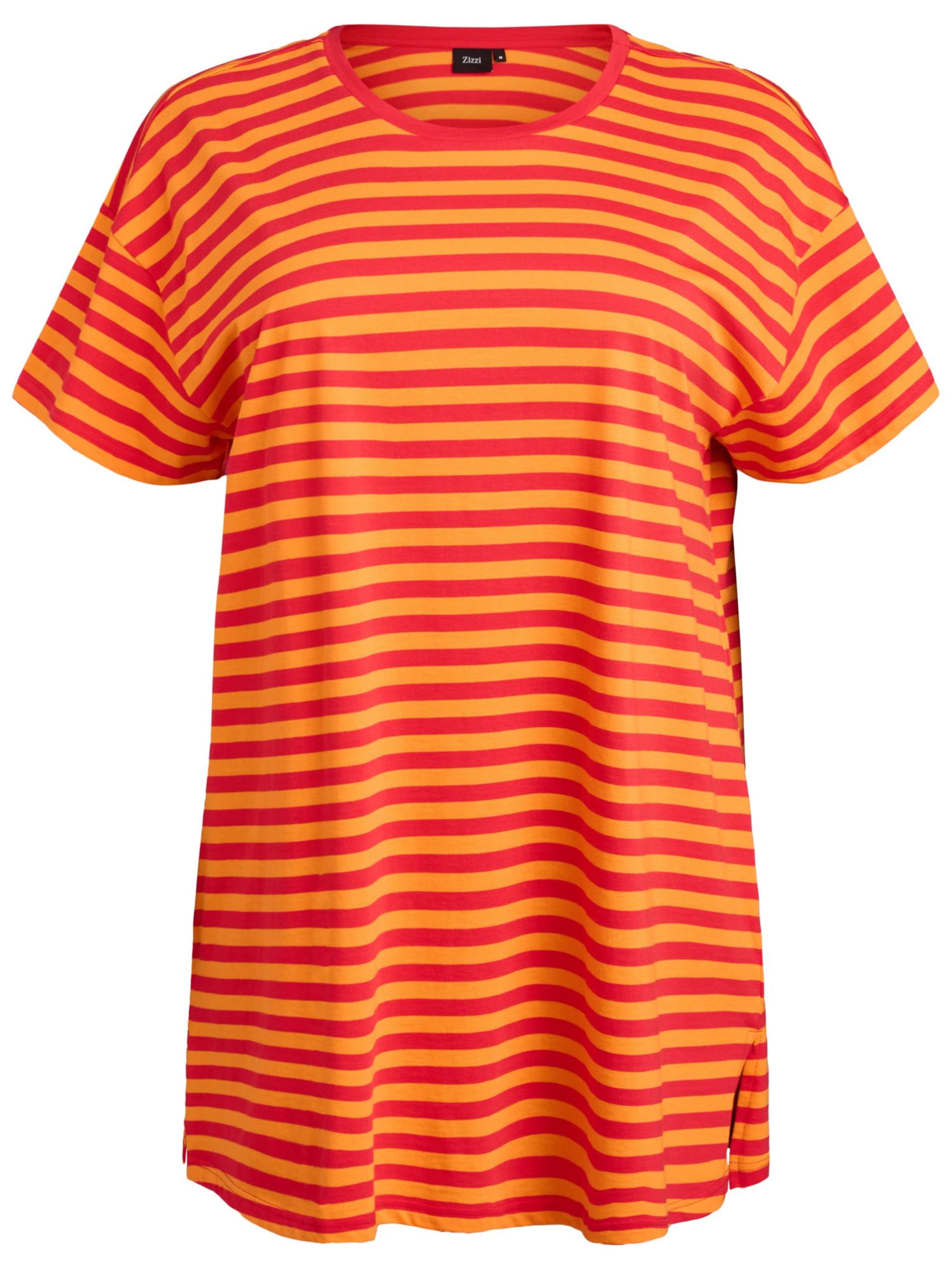 Zizzi Μπλουζάκι 'Msiv' σε κόκκινο: μπροστά