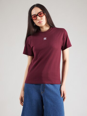ADIDAS ORIGINALS Koszulka 'Adicolor Essentials' w kolorze czerwony: przód