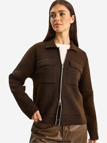 Bianco Lucci - Casaco de malha em castanho