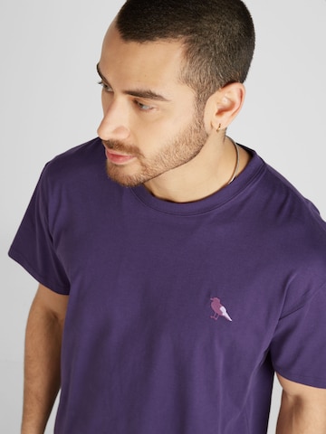 T-Shirt Cleptomanicx en violet