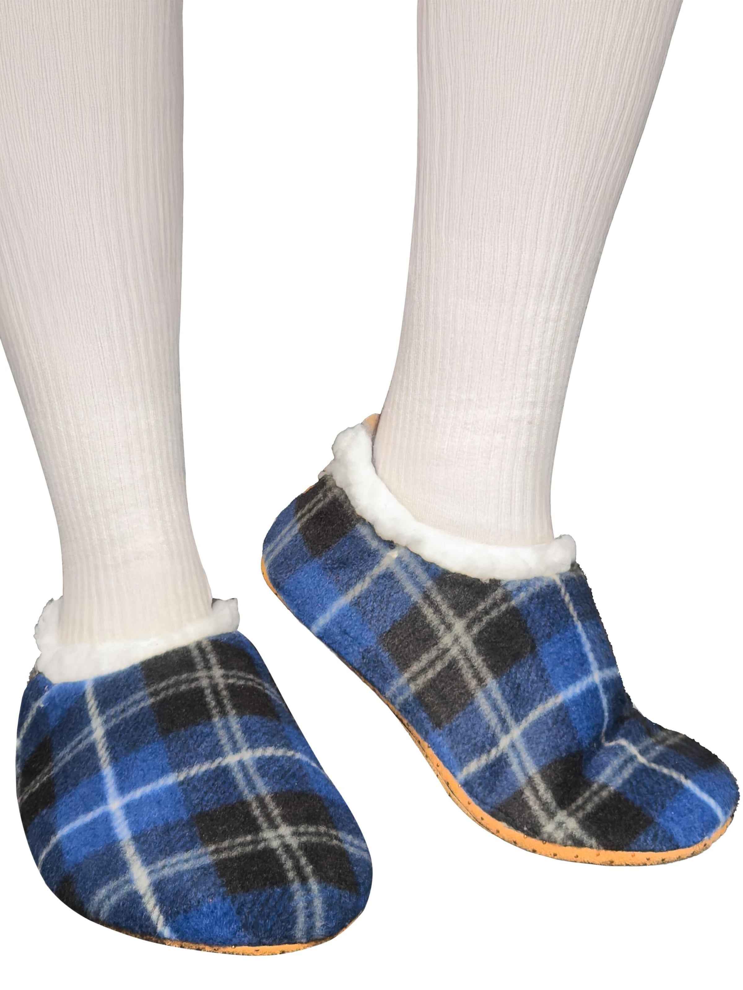 Pantoufle normani en bleu
