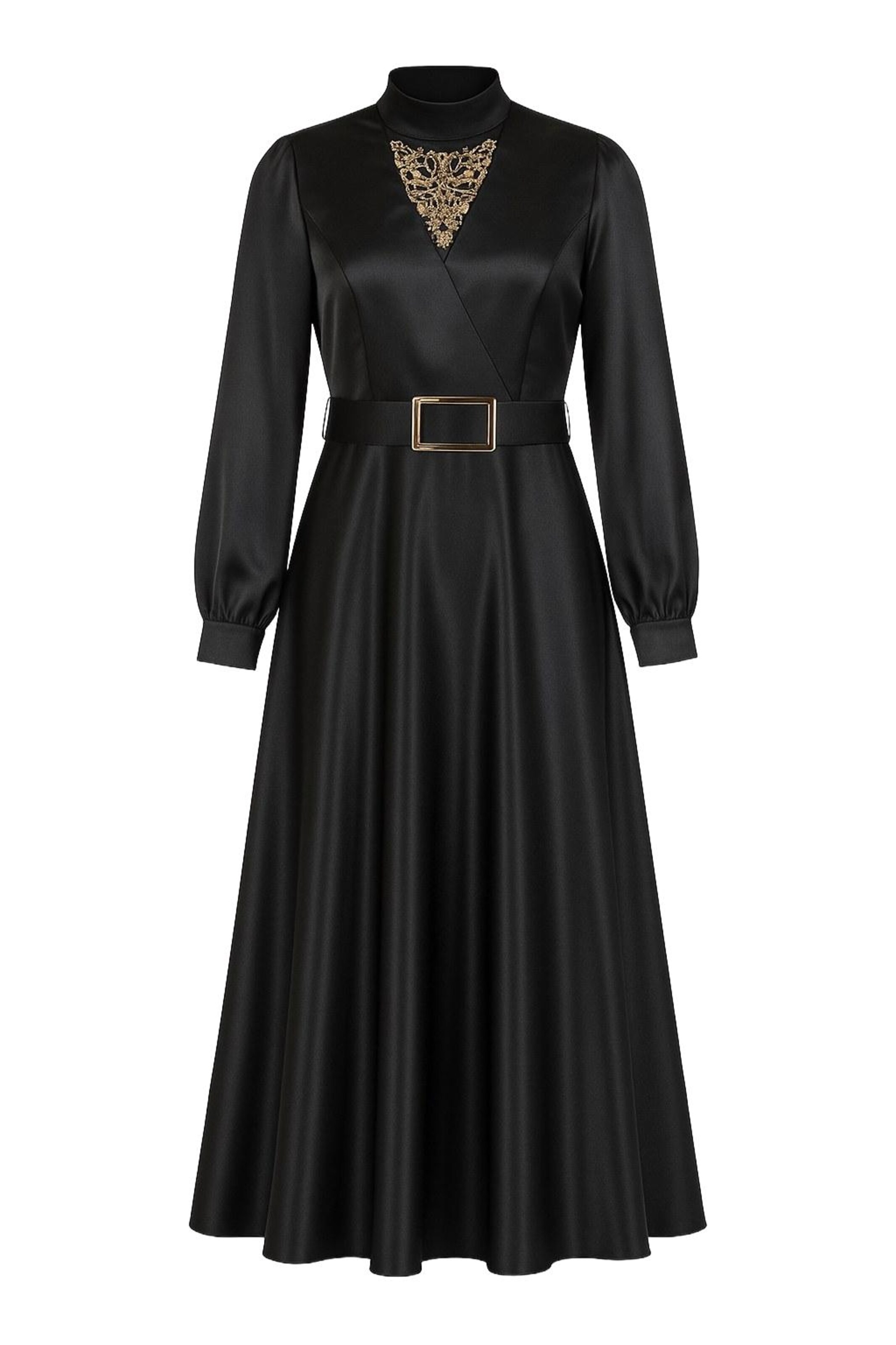 MODAMIHRAM Kleid in Schwarz: Vorderseite