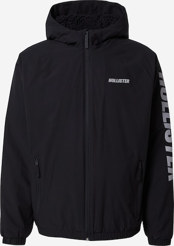 Veste mi-saison HOLLISTER en noir : devant