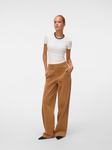 VERO MODA - Loosefit Pantalón 'VMCORA' en marrón: frente