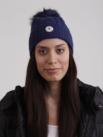 CASH-MERE.CH Beanie in Blue: front