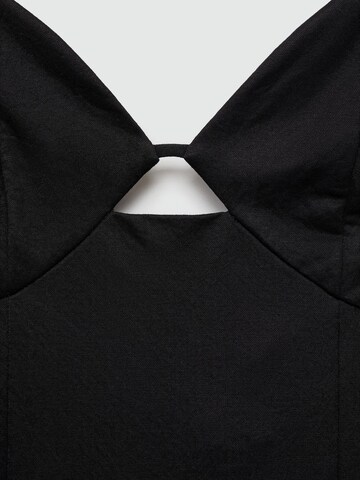 MANGO Letnia sukienka 'Valen' w kolorze czarny