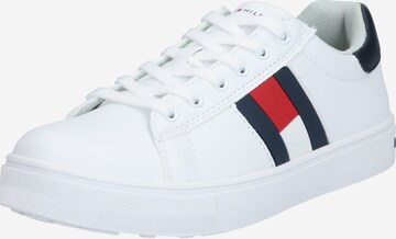 Baskets TOMMY HILFIGER en blanc : devant