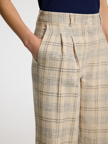 SELECTED FEMME - Pierna ancha Pantalón plisado 'SLFGajo' en beige