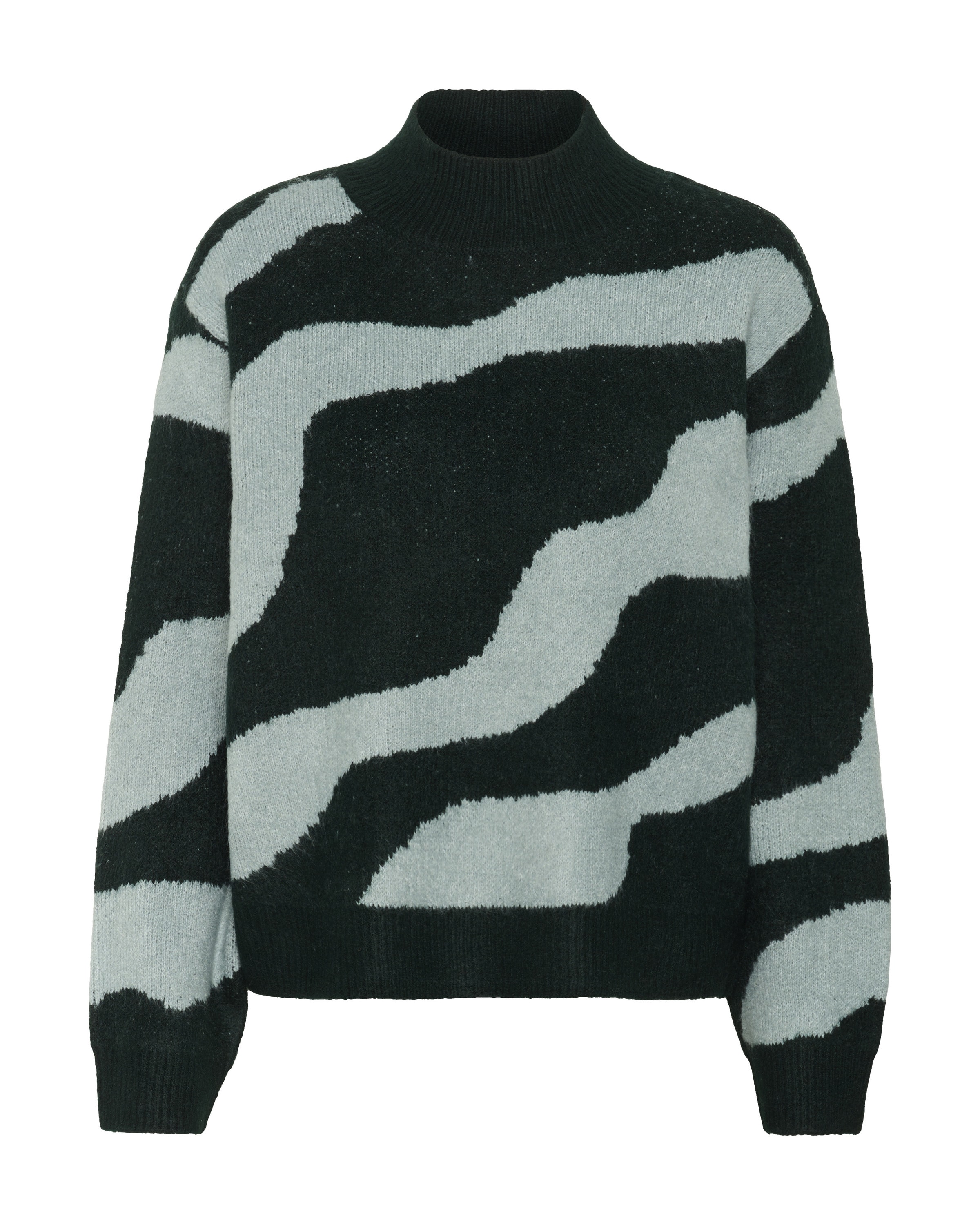 SAINT TROPEZ Sweater 'MallieSZ' in Green: front