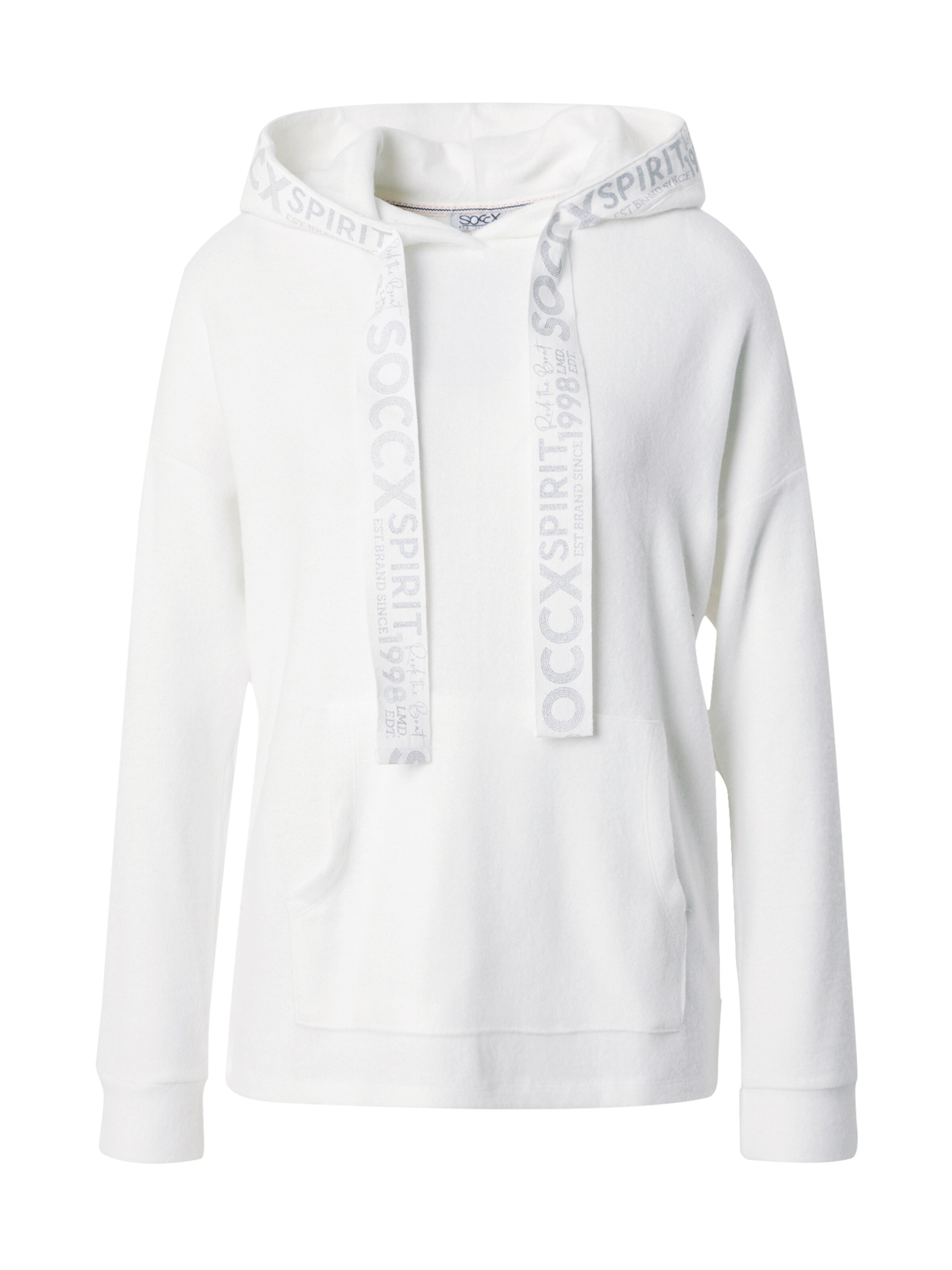 Soccx Pullover 'Rock the Boat' i hvid: forside