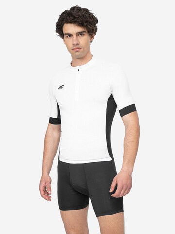 4F Functioneel shirt in Wit: voorkant