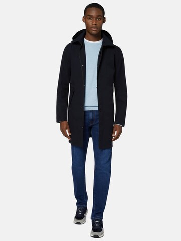 Boggi Milano Between-seasons coat in Blue