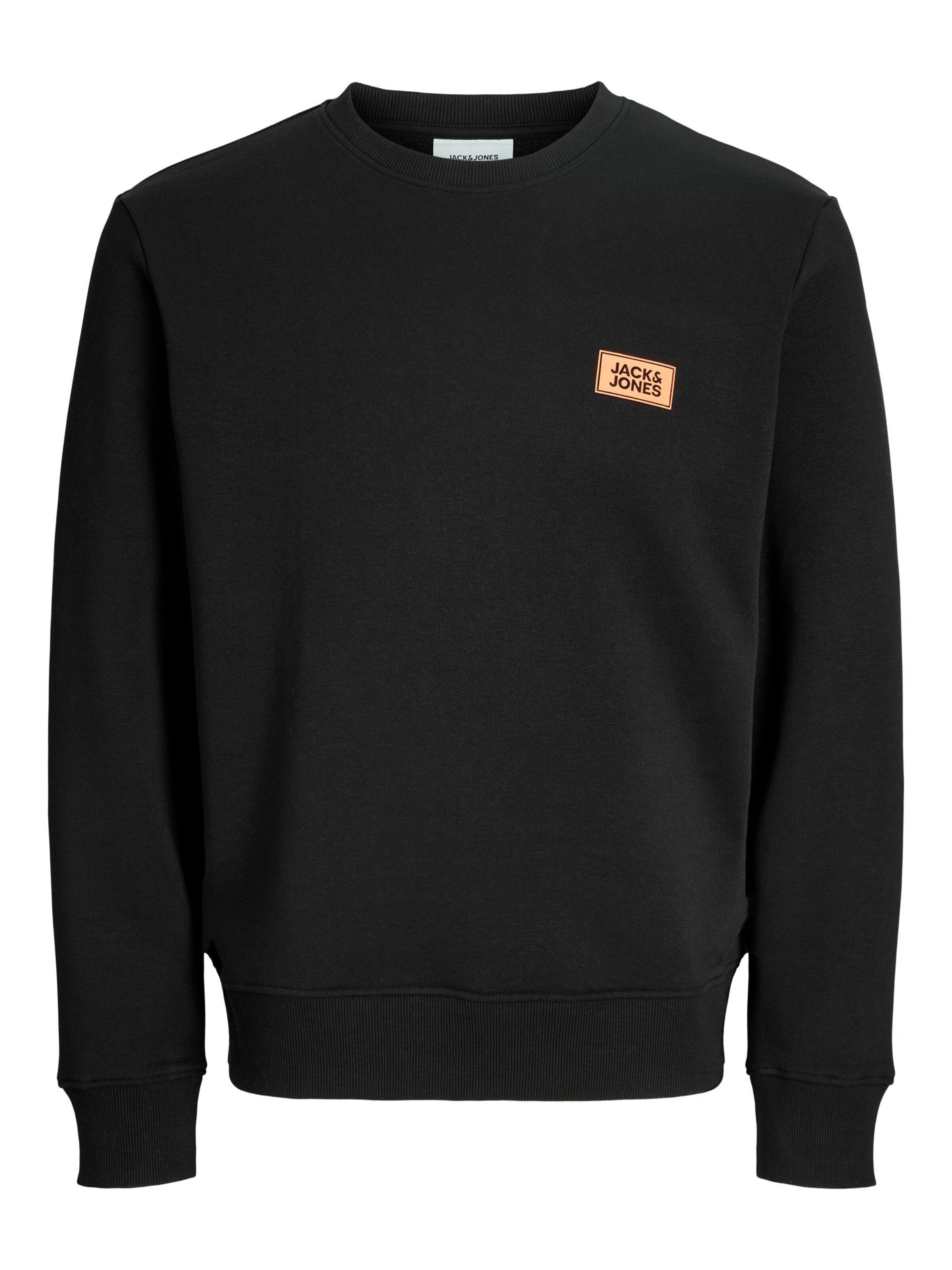JACK & JONES Свитшот 'JJRUSH' в Черный: спереди